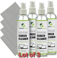 Lot of 3 - Screen Cleaner - Green Oak Screen Clean