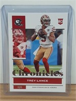 2021 Chronicles Trey Lance 49ers Rookie Card