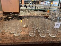 LOT ASSORTED GLASSES