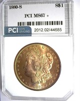 1880-S Morgan PCI MS-67+ Soft Golden