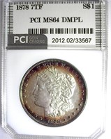 1878 7TF Morgan PCI MS-64 DMPL LISTS FOR $1700