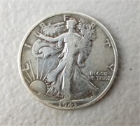 1943 D Liberty Silver Half Dollar