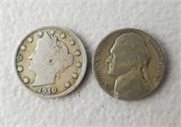 1910 Barber & 1943 Wartime Nickels
