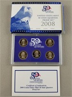 2008 US Mint Quarters Proof Set
