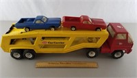 Vintage Tonka Toy Car Carrier Truck & Cars