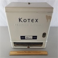 Vintage Metal Kotex Napkin Dispenser 14" H