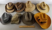 Assorted Hats - Some Wear All Need Cleaned