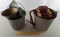 Galvanized Bucket, Metal Funnels & Mop Bucket
