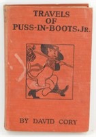 Rare 1918 Travels of Puss in Boots Book by David