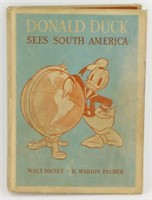 Vintage Rare Donald Duck Sees South America Book