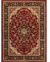 Red 5 ft. x 7 ft. Traditional Area Rug