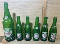 6- Vintage Canada Dry Bottles