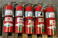 (5) AMEREX Fire Extinguishers