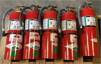 (5) AMEREX Fire Extinguishers