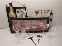 Cork Screws, Wine Glasses, Wine Decor