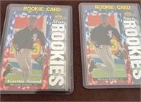 2-Jordan Rookie Baseball Cards