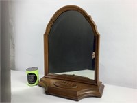SELECT2 - Ancien miroir de vanité en bois