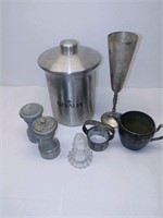 Canister, Champagne Flute, Creamer, etc