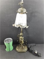 (P) Lampe en métal vintage