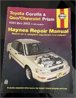Repair Manual - Toyota Corolla & Geo/Chevy Prizm
