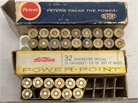 29 Rds. Peters & Western 32 Special Cartridges
