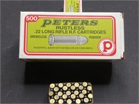500 Rds. Peters .22 Long Rifle R.F. Cartridges