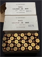 100 Rds. .38 Caliber M41