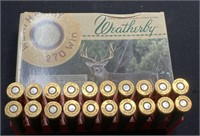 20 Rds. Weatherby .270 Ultra-High Velocity