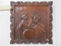 HAND CARVED WALL HANGING-SIGNED