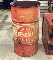 27" Kendall lube Advertising barrel