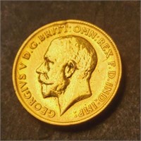 22K  4G Georgivs Vd 1919 Coin
