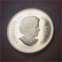Silver Canadian $1 1812-2012 Coin