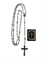 Vintage Rosary w/ Mini Good News Bible