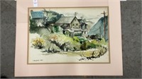 Shirley Gaynor original watercolor 1963 26x20