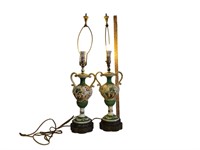 Pair Italian Capodimonte Style Lamps