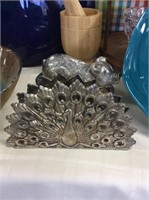 Peacock napkin holder