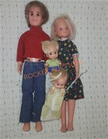Vintage 1973 Sunshine Family Doll set