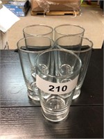 5 glass cups