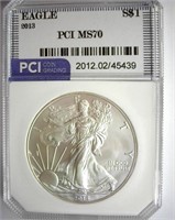 2013 Silver Eagle PCI MS-70