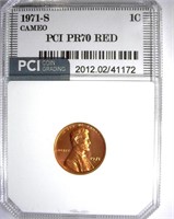 1971-S Cent PCI PR-70 RD CAMEO