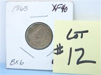 1863 Indian Head Cent - XF-40