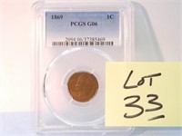 1869 Indian Head Cent PCGS Cert. G-06