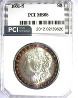 1881-S Morgan PCI MS-68 OUTSTANDING COLOR