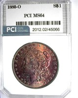 1880-O Morgan PCI MS-64 Amazing Color