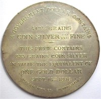 1896 Bryan $ 823 Grains Coins Silver UNC