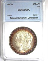 1887-O Morgan NNC MS-65 DMPL LISTS FOR $17500