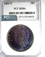 1881-O Morgan PCI MS-64 Bold Color