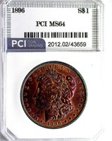 1896 Morgan PCI MS-64 Golden Purple