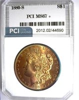 1880-S Morgan PCI MS-67+ Fantastic Color