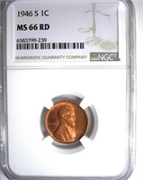 1946-S Cent NGC MS-66 RD